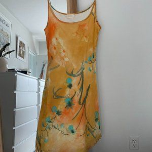 90s Vintage summer spaghetti strap dress